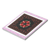 Mooie Roze Blauw Wit Harten van Liefde Ontwerp Notitieblok (Gedraaid)