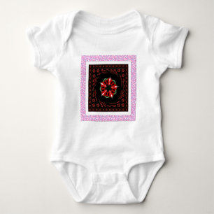 Mooie Roze Blauw Wit Harten van Liefde Ontwerp Romper
