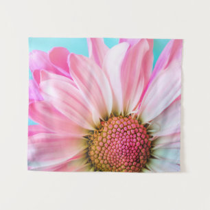 Mooie Roze Bloem Close-up Foto Wandkleed