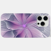 Mooie Roze Bloem Moderne Abstracte Fractale Kunst Case-Mate iPhone Case (Achterkant (horizontaal))