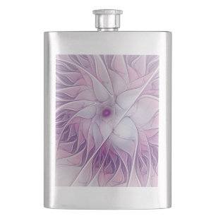 Mooie Roze Bloem Moderne Abstracte Fractale Kunst Flacon