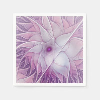 Mooie Roze Bloem Moderne Abstracte Fractale Kunst