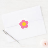 Mooie roze bloem sticker (Envelop)