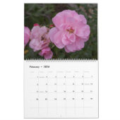 Mooie roze bloemen kalender (Feb 2026)