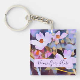 Mooie roze bloemen  sleutelhanger
