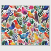 Mooie roze bloemen Wrapping Papier (Vlak)