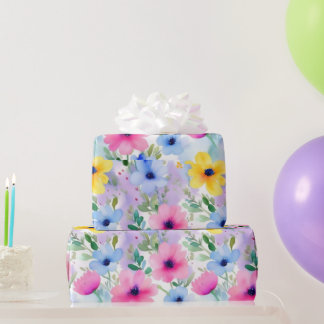 Mooie roze bloemen Wrapping Papier