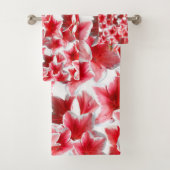 Mooie roze bloesems badkamer handdoek set (Insitu)