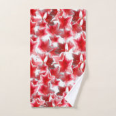 Mooie roze bloesems badkamer handdoek set (Handdoek)