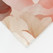 Mooie Roze Blush Crème Roos Bloem Fleece Deken (Hoek)