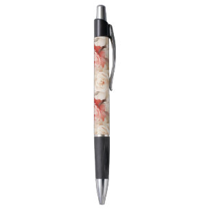 Mooie Roze Blush Crème Roos Bloemig Pen