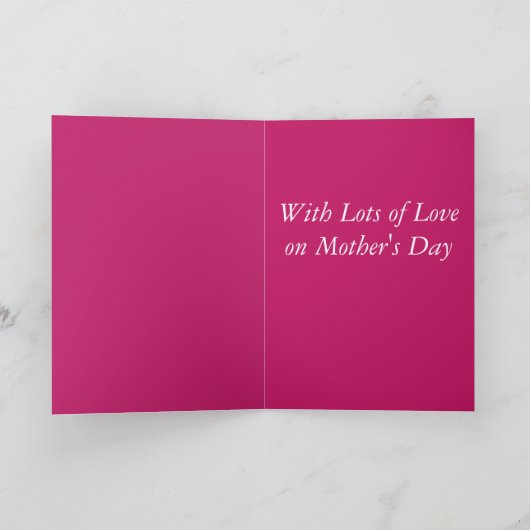 Mooie roze Camellia Moederdag Feestdagen Kaart (Binnen)