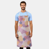 Mooie roze cirkels schort (Gedragen)