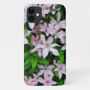 Mooie Roze Clematis Bloemen iPhone 11 Hoesje
