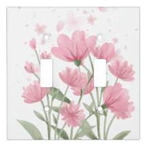 Mooie Roze Cosmos Bloemmotief Sierkussen