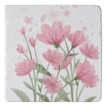 Mooie Roze Cosmos Bloempatroon Decoratie Th