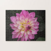Mooie roze Dahlia Bloempuzzel Legpuzzel (Horizontaal)