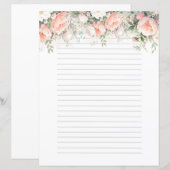 Mooie roze delicate Rozen (Voorkant / Achterkant)