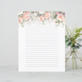 Mooie roze delicate Rozen (Staand voorkant)