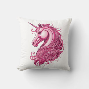 Mooie roze eenhoorn kussen