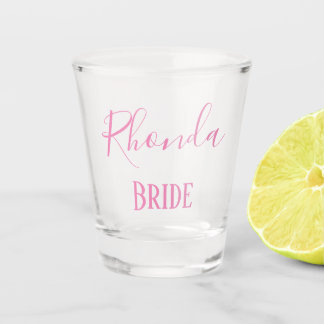Mooie Roze en Chic Bruid Shot Glas