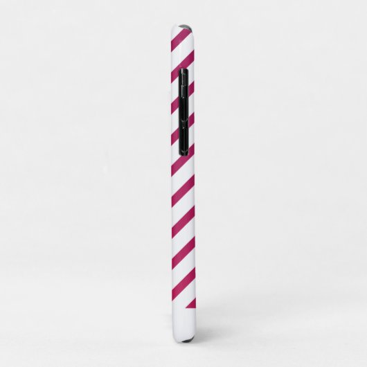 Mooie roze en rode strepen Case-Mate iPhone case (Achterkant/links)