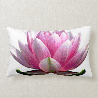 Mooie roze en witte Lotus Flower Kussen
