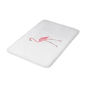 Mooie roze flamingo badmat