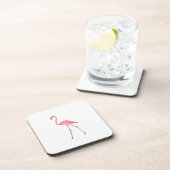 Mooie roze flamingo drankjes onderzetter (Rechterzijde)
