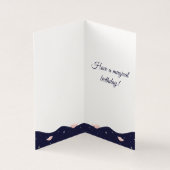 Mooie Roze Flamingo Exotische Theetijd Kaart (Binnen)