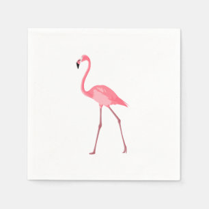 Mooie roze flamingo servet