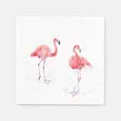 Mooie roze flamingos servet (Voorkant)