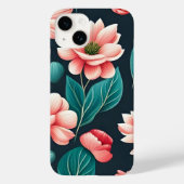 Mooie roze Floral Pattern Case-Mate iPhone Case (Achterkant)