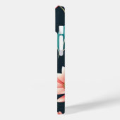 Mooie roze Floral Pattern Case-Mate iPhone Case (Achterkant / Links)