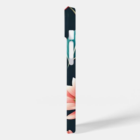 Mooie roze Floral Pattern Case-Mate iPhone Case (Achterkant / Links)