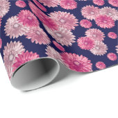 Mooie Roze Gerbera Madeliefjes Bloemen Cadeaupapier (Rol Hoek)