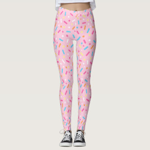 Mooie Roze Glazuur met Spikkels Donut Leggings