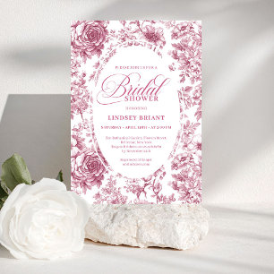 Mooie Roze Gouden Toile Bloemen Bruidsaansluiting Kaart