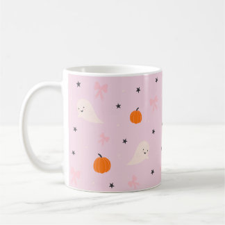 Mooie Roze Halloween Geest Patroon Mok
