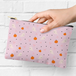 Mooie Roze Halloween Geest Patroon Ritssluiting Za Etui