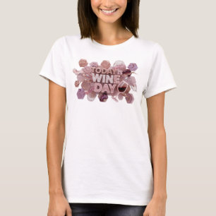Mooie Roze HEden is het WIJN DAG Grafische T-shirt