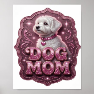 Mooie Roze HOND MOEDER Poster