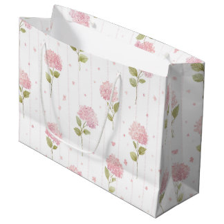 Mooie Roze Hortensia Bloemen Bruidsdouche Groot Cadeauzakje