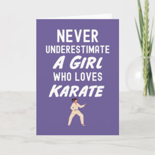 Mooie Roze Karate Kaarten Voor Baby Meisjes Sport 