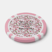 Mooie roze kersenbloesems poker chips (Enkel)