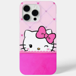 Mooie Roze Kitty Hoesje voor Mobiele Telefoon