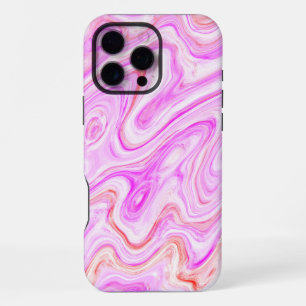 Mooie roze kleurrijke Abstracte marmeren textuur iPhone 16 Pro Max Hoesje