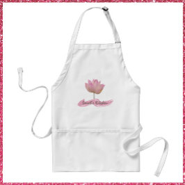 Mooie Roze Lotus Bloem  Standaard Schort