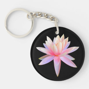 Mooie Roze Lotus Kunst Cool Trend Uniek Sleutelhanger