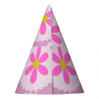 Mooie Roze Madeliefjes Bloem Verjaardagsfeesthoed Feesthoedjes